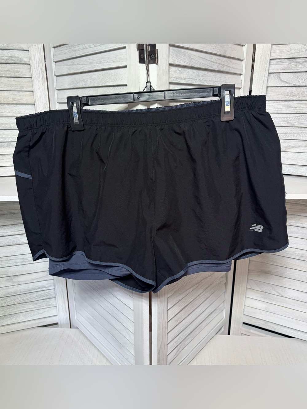 New Balance Women’s XL Black Running Shorts Built-In Liner